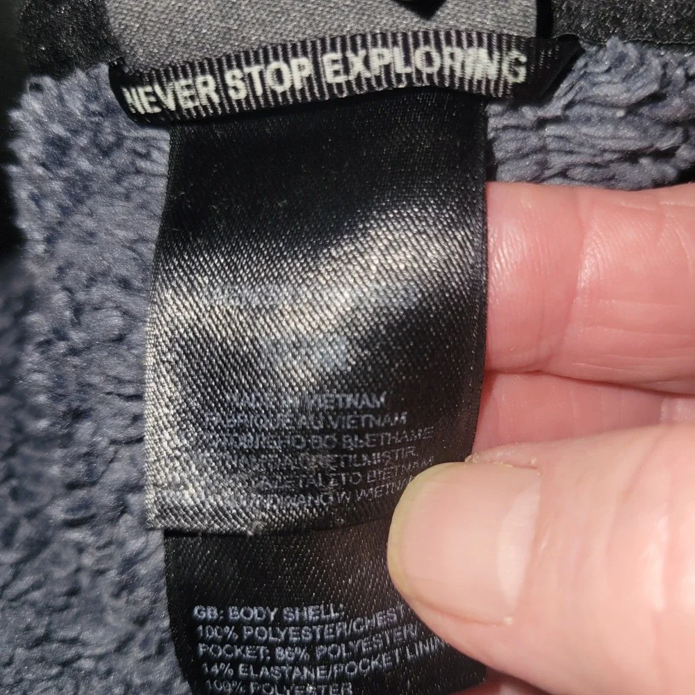 The North Face Men's Chimborazo Full Zip Fleece Jacket Black Gray S XL outerwear